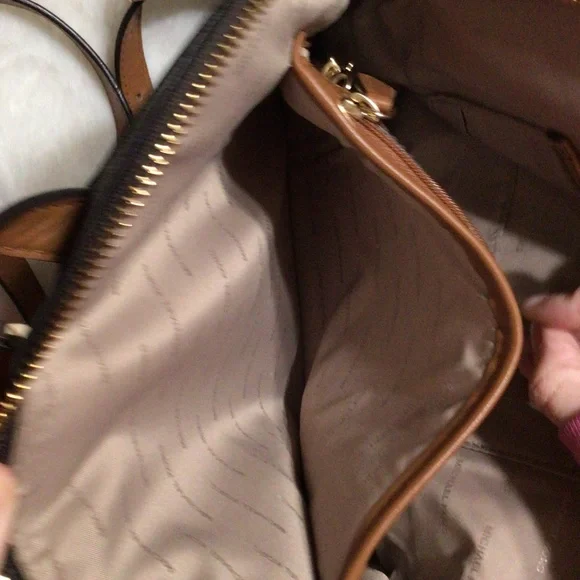 Michael Kors Dark Brown Monogram Backpack